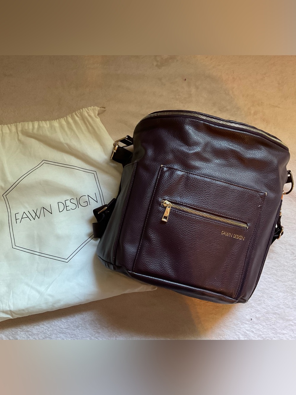 Fawn Design Original Diaper Bag — Plum, 2017